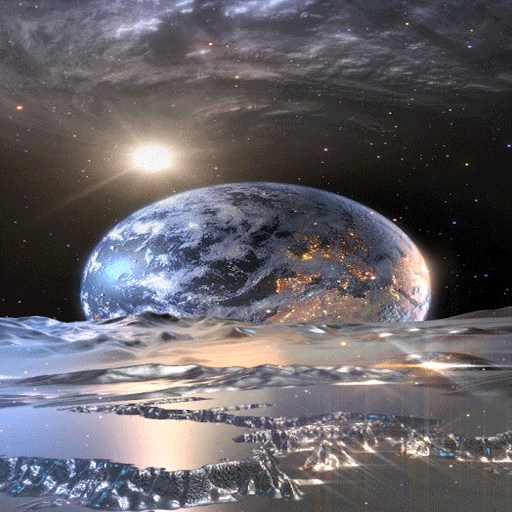 Silver Galaxy Live Wallpaper icon