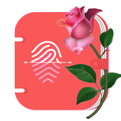 diary with a fingerprint lock icon