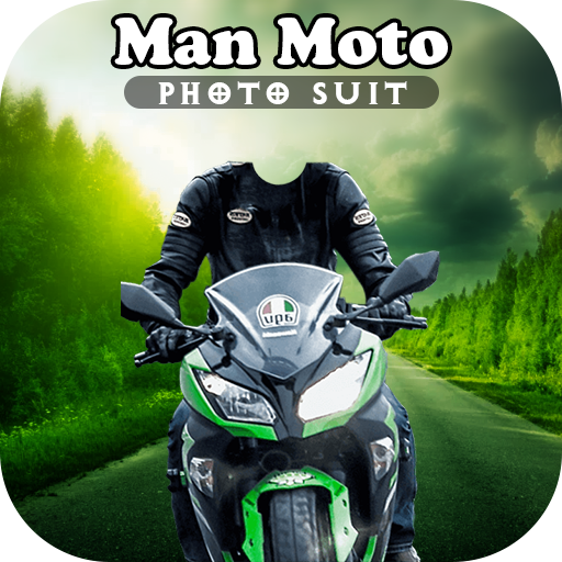Man Bike Photo Suit Editor icon