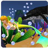 Mermaid Underwater Whale Attack icon