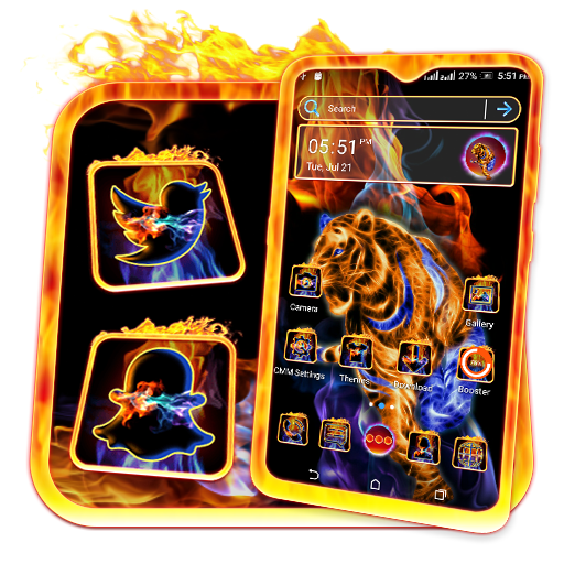 Fractal Tiger Launcher Theme icon