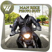 Man Bike Rider Photo Suit icon