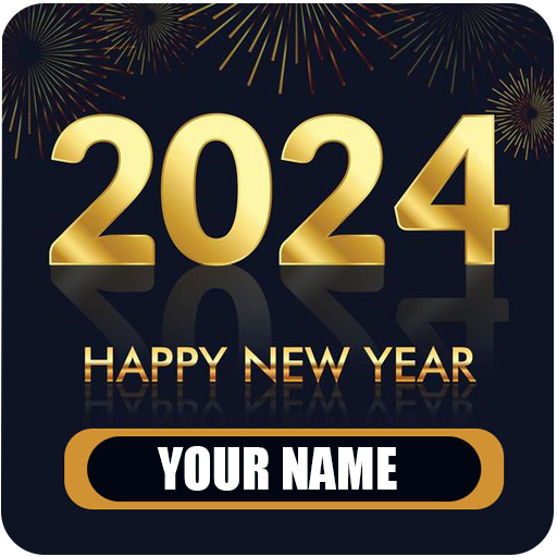 Happy New Year Name DP 2024 icon