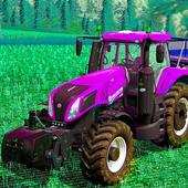 Farmer Tractor Driving Simulator:3D Free Farm Game icon