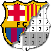 Football Logo Color by Number - Soccer Pixel Art icon