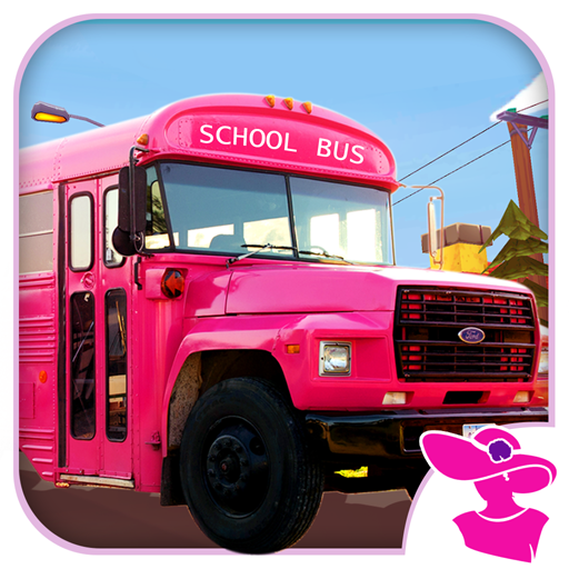 Pink Lady School Bus Driver : School Bus Simulator icon