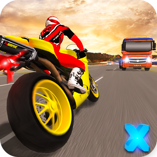 سباق الطريق السريع الدراجات النارية و الدراجات أيقونة