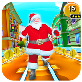 Subway Santa Rush - Santa Claus Running Game icon
