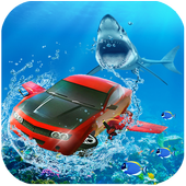 Underwater Shark Car Survival Simulaor 3D icon