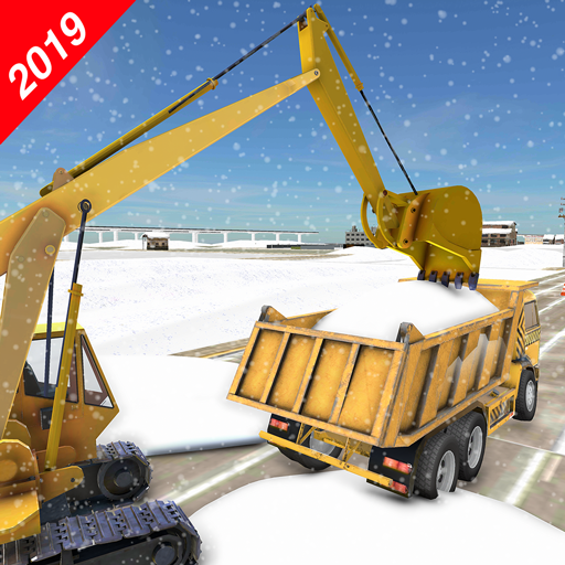 Snow Excavator Gigantic Crane 3D: Snow Plow Game icon