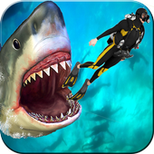 Marine Animal Big Wild Shark icon