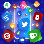 Unblock all social media, social networks icon