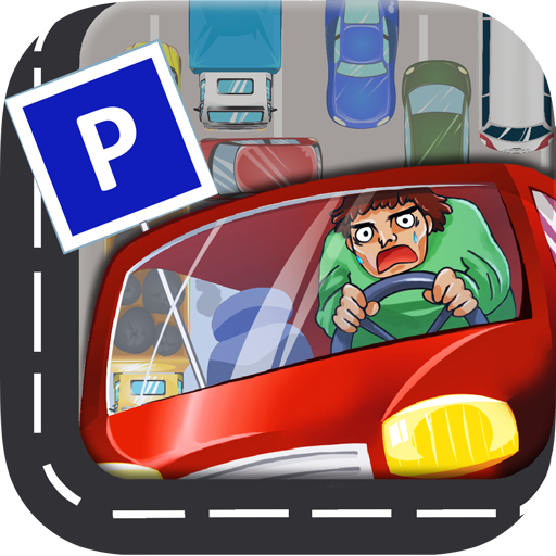 Parking Panic : exit the red car icon