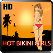 Hot bikini girls HD icon