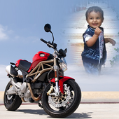 Photo Frame Of Bike icon