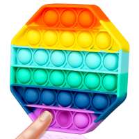 DIY Pop It Fidget Toys 3D Poppop Bubbles Sound