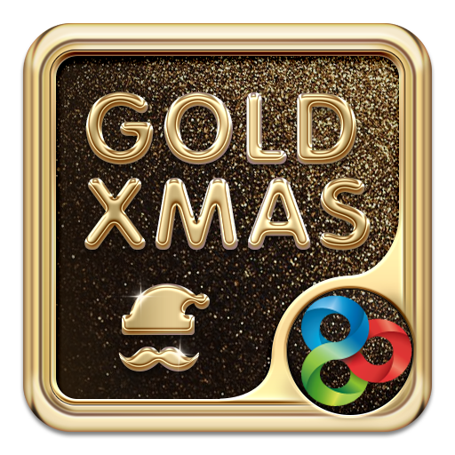 Gold Xmas Go Launcher Theme icon