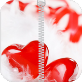 Heart Zipper Lock Screen icon