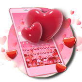 Red Hearts Love Keyboard Theme icon