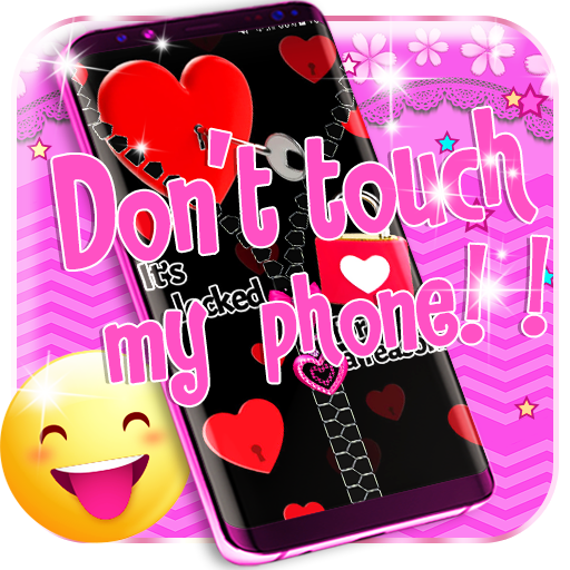 Don't touch my phone lock scre icon