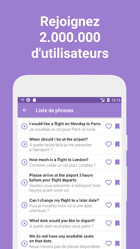Phrases - Cours de langues screenshot 5