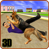 Angry Dog City Attack Sim icon