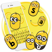 Yellow Cute Cartoon Keyboard Theme icon