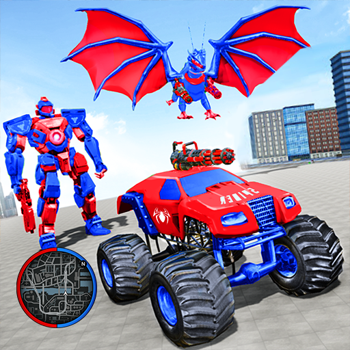 Flying Dragon Robot - Transformer Car Games icon