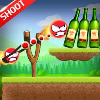 Knock Down Bottles :slingshot on 9Apps