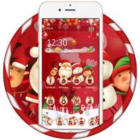 Red santa claus christmas happy theme on 9Apps