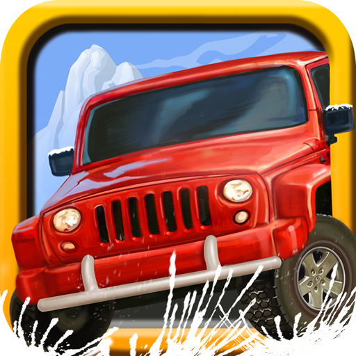 Snow Off Road - physics jeep mountain hill racing icon