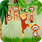 jungle monkey banan icon
