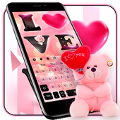 Pink Bear Keyboard icon