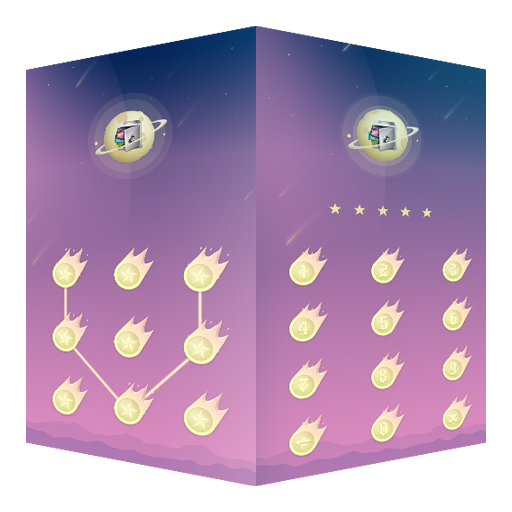 AppLock Live Theme Shooting Star icon