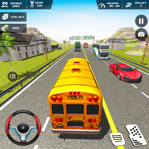 High School Bus Racing Games icon