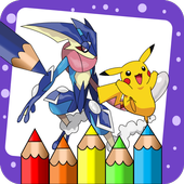 Coloring Book for ashe pokemnn icon