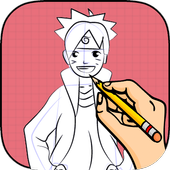 how to draw Naruto icon