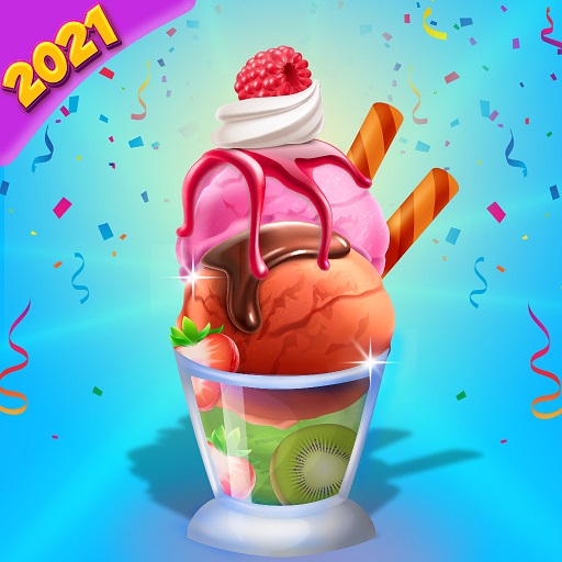 Homemade Ice Cream Maker Crazy Chef Cooking Games icon