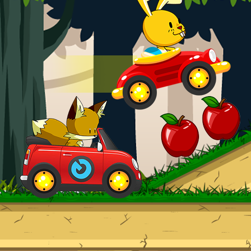 Animal car racing icon