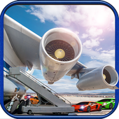 Air plane Car Transporter 3D icon