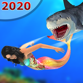 人魚レース2020：実際の人魚シミュレータゲーム3D icon