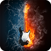 Fire Guitar Wallpaper icon