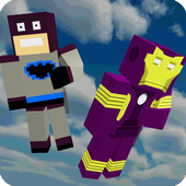 Blocky Superhero: Villain Destroyer icon