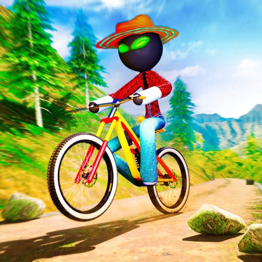 Stickman BMX Uphill Rider - Cycle Stunts icon