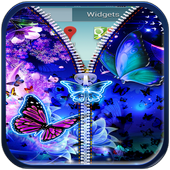 Butterfly Theme Zipper Lock icon
