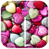 Heart Zipper Screen Lock icon