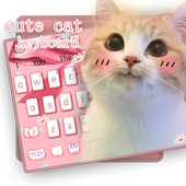 Pink Cute Cat Keyboard icon