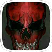 Red Bone Skull Theme icon