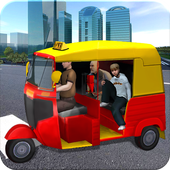 Rickshaw Taxi Driver icon