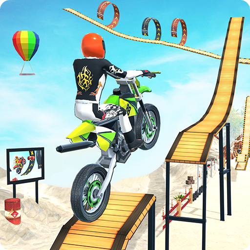 Crazy Bike Racing Tricks Master: bike stunt games icon